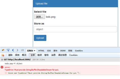 must provide buffer blob file for put.